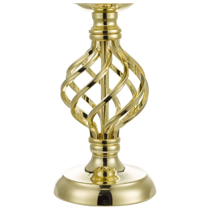 Vintage Brass Twist Small Lamp