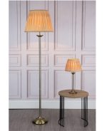 Hatton Table Lamp Antique Brass With Shade - Image 7