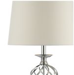 Iffley Touch Table Lamp Polished Chrome Twist Cage Base With Shade - Large - Image 4