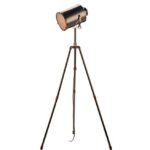 Jake Task Floor Lamp Antique Silver & Copper
