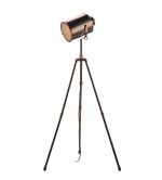 Jake Task Floor Lamp Antique Silver & Copper