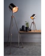 Jake Task Floor Lamp Antique Silver & Copper - Image 3