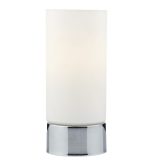Jot Touch Table Lamp Polished Chrome Opal Glass
