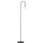 Kiefer Floor Lamp Black & Antique Brass