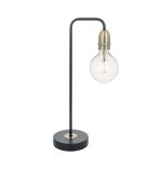 Kiefer Table Lamp Black & Antique Brass