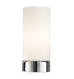 Owen Touch Table Lamp Polished Chrome Opal Glass