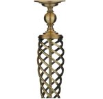 Siam Table Lamp Antique Brass With Shade - Image 5
