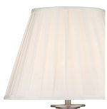Siam Table Lamp Satin Chrome With Shade - Image 5