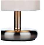 Tico Touch Table Lamp Satin Chrome With Shade - Image 3
