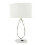 Wyatt Touch Table Lamp Polished Chrome With Shade