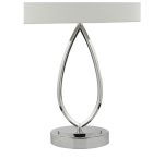 Wyatt Touch Table Lamp Polished Chrome With Shade - Image 4