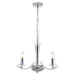 Chrome 3lt Pendant With Crystal