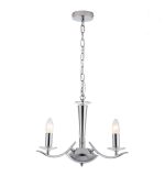 Chrome 3lt Pendant With Crystal