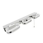 Polished Chrome 3lt Wall LED