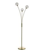 Avari 3lt Floor Lamp Satin Brass Glass - Image 3