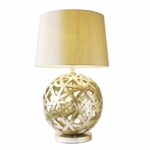 Balthazar Table Lamp Antique Gold With Shade