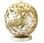 Balthazar Table Lamp Antique Gold With Shade - Image 3