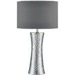 Bokara Table Lamp Silver With Shade