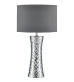 Bokara Table Lamp Silver With Shade