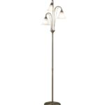 Boston 3lt Floor Lamp Antique Brass Opaque Glass