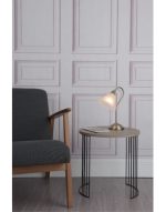 Boston Table Lamp Antique Brass Opaque Glass - Image 5