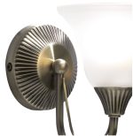 Boston Wall Light Antique Brass Opaque Glass - Image 3