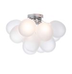 Bubbles 4lt Flush Polished Chrome Frosted Glass