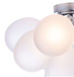 Bubbles 4lt Flush Polished Chrome Frosted Glass - Image 3