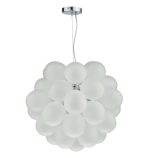 Bubbles 6lt Pendant Polished Chrome Frosted Glass - Image 3