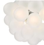 Bubbles 6lt Pendant Polished Chrome Frosted Glass - Image 4