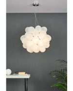 Bubbles 6lt Pendant Polished Chrome Frosted Glass - Image 5