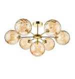 Cohen 7lt Semi Flush Polished Gold Champagne Glass