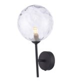 Cohen Wall Light Matt Black Moulded Glass - Image 4