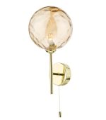 Cohen Wall Light Polished Gold Champagne Glass