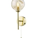 Cohen Wall Light Polished Gold Champagne Glass