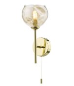 Cohen Wall Light Polished Gold Champagne Glass