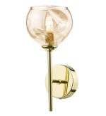 Cohen Wall Light Polished Gold Champagne Glass - Image 3