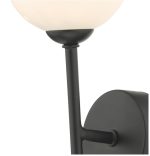 Cohen 1lt Wall Light Matt Black With Opal Glass - Image 5