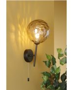 Cohen Wall Light Matt Black Smoked Glass - Image 5
