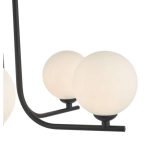 Cradle 5lt Semi Flush Matt Black Opal Glass - Image 4