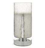 Deena Touch Table Lamp Polished Chrome Crackle Glass - Image 3