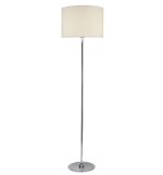 Delta Floor Lamp Polished Chrome With Shade