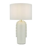 Dolce Table Lamp White Ceramic With Shade