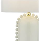 Dolce Table Lamp White Ceramic With Shade - Image 3
