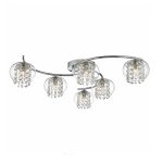 Elma 6lt Semi Flush Polished Chrome & Crystal