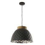 Wazir Pendant Grey & Mango Wood