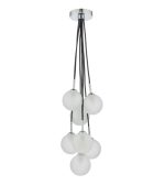 Elpis 7lt Cluster Pendant Polished Chrome Opal Glass - Image 5