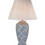 Ely Table Lamp Blue & White (Base Only)