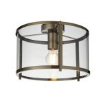 Hopton Flush Antique Brass