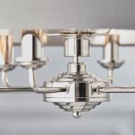 Highclere 6lt Pendant Polished Chrome & Charcoal Shades - Image 5